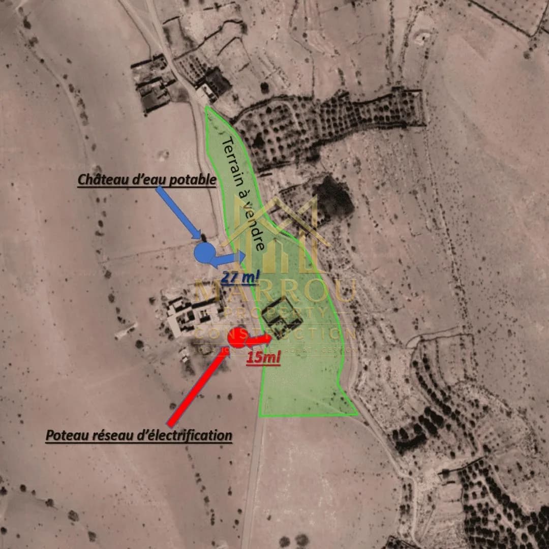 Terrain Titré à Vendre – Route de Tahanaout | Marrakech — thumbnail 2